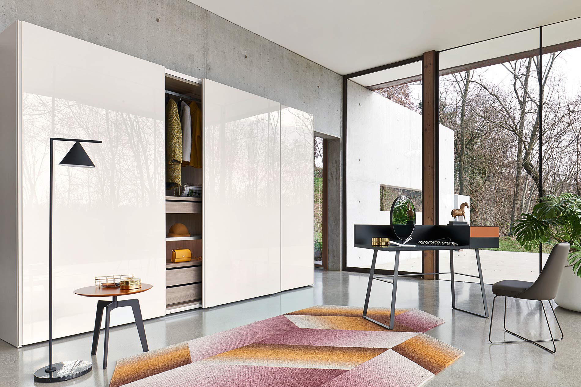 Chambre design avec bureau