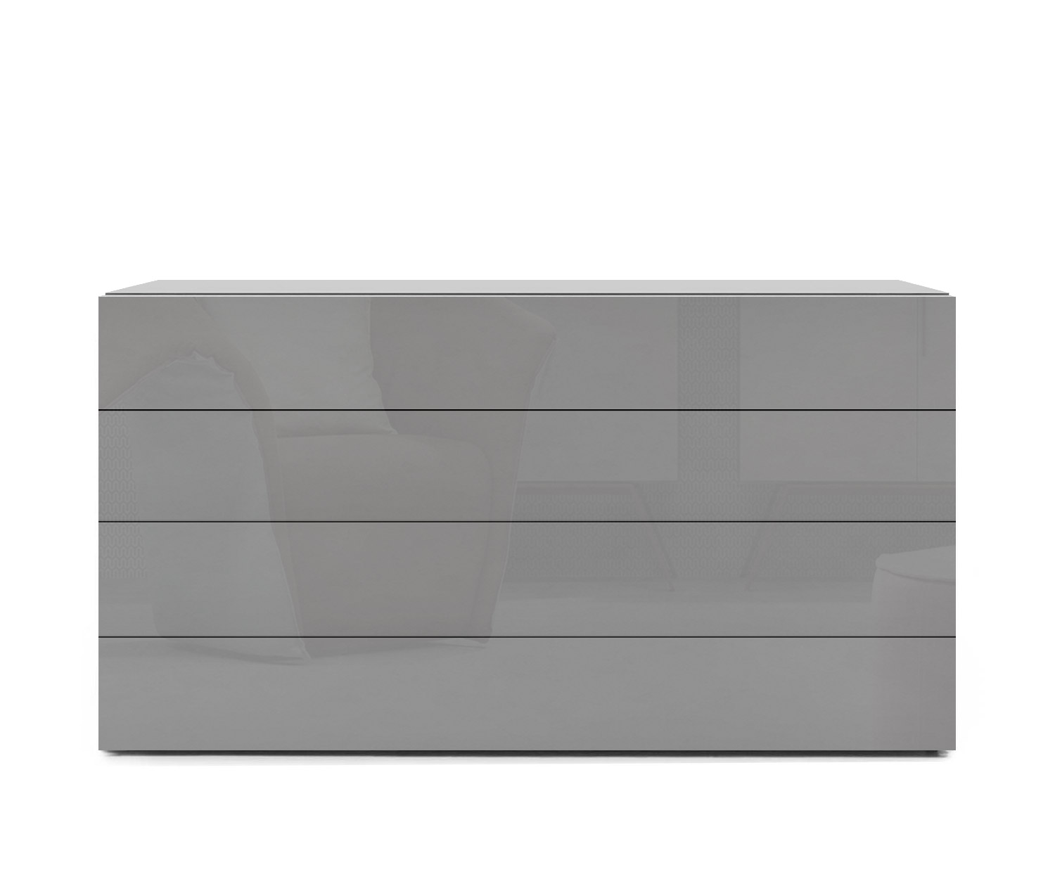 Novamobili Commode Easy 4er B128 gris clair430 Novamobili Commode Easy 4er B128 gris clair430