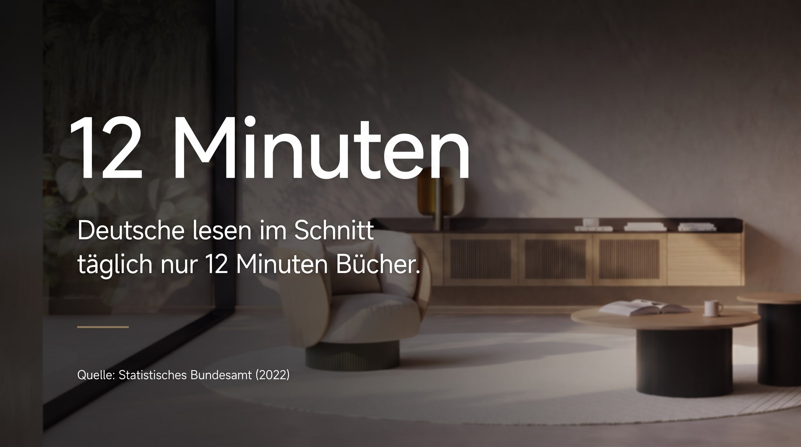 12 minutes &ndash; Les Allemands lisent en moyenne seulement 12 minutes de livres par jour.