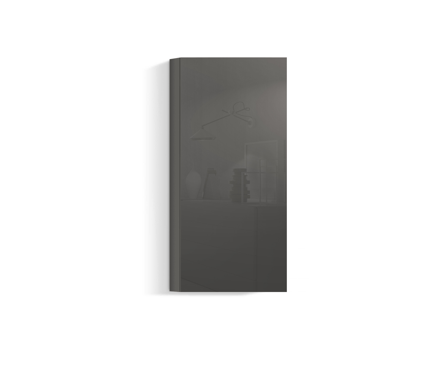 Design Salon Meuble suspendu vertical H128 L60 quarz410 Design Salon Meuble suspendu vertical H128 L60 quarz410
