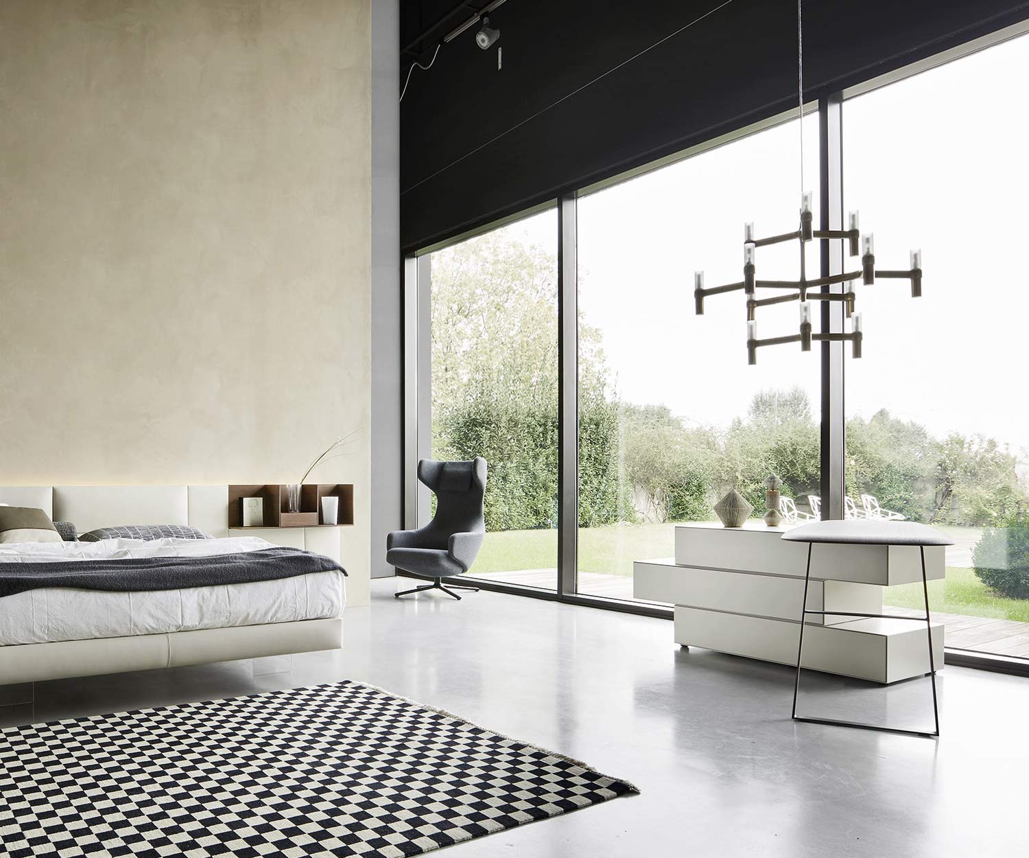 Livitalia Ecletto design ladekast met kaptafel in lichtgrijs mat gelakt Livitalia Ecletto design ladekast met kaptafel in lichtgrijs mat gelakt