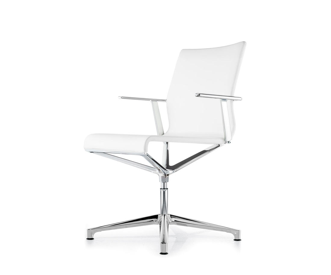 ICF Stick ETK Stoel Bureaustoel Zwart Wit zonder wielen H37 ICF Stick ETK Stoel Bureaustoel Zwart Wit zonder wielen H37
