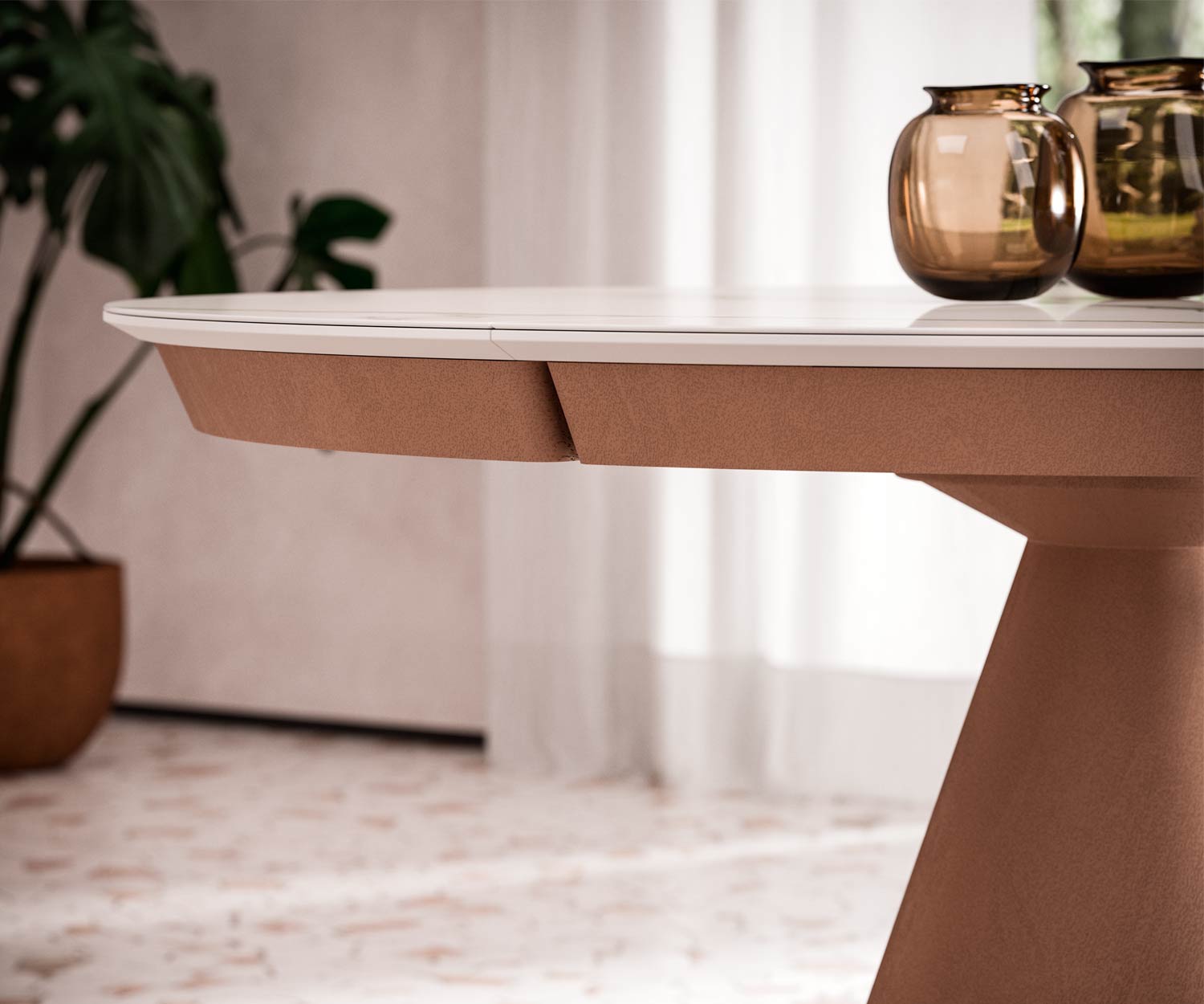 Table basse design haut de gamme réglable en hauteur avec compartiment de rangement