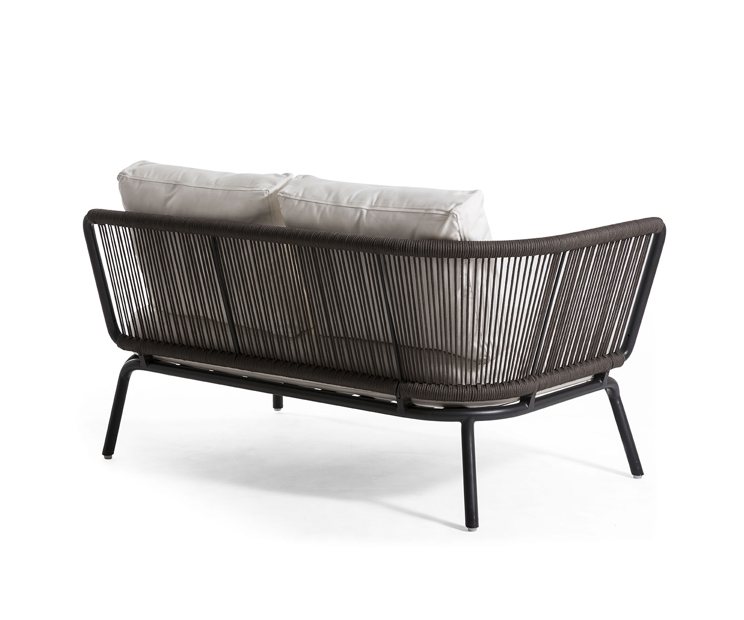 Canapé 2 places de haute qualité Oasiq Yland avec cadre en aluminium gris foncé Canapé 2 places de haute qualité Oasiq Yland avec cadre en aluminium gris foncé