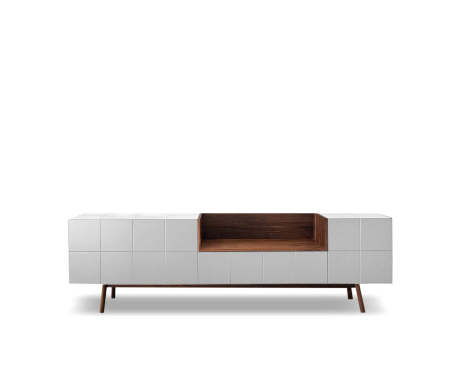 Modern al2 Design dressoir MOS I KO 003 in wit met massief houten poten Modern al2 Design dressoir MOS I KO 003 in wit met massief houten poten