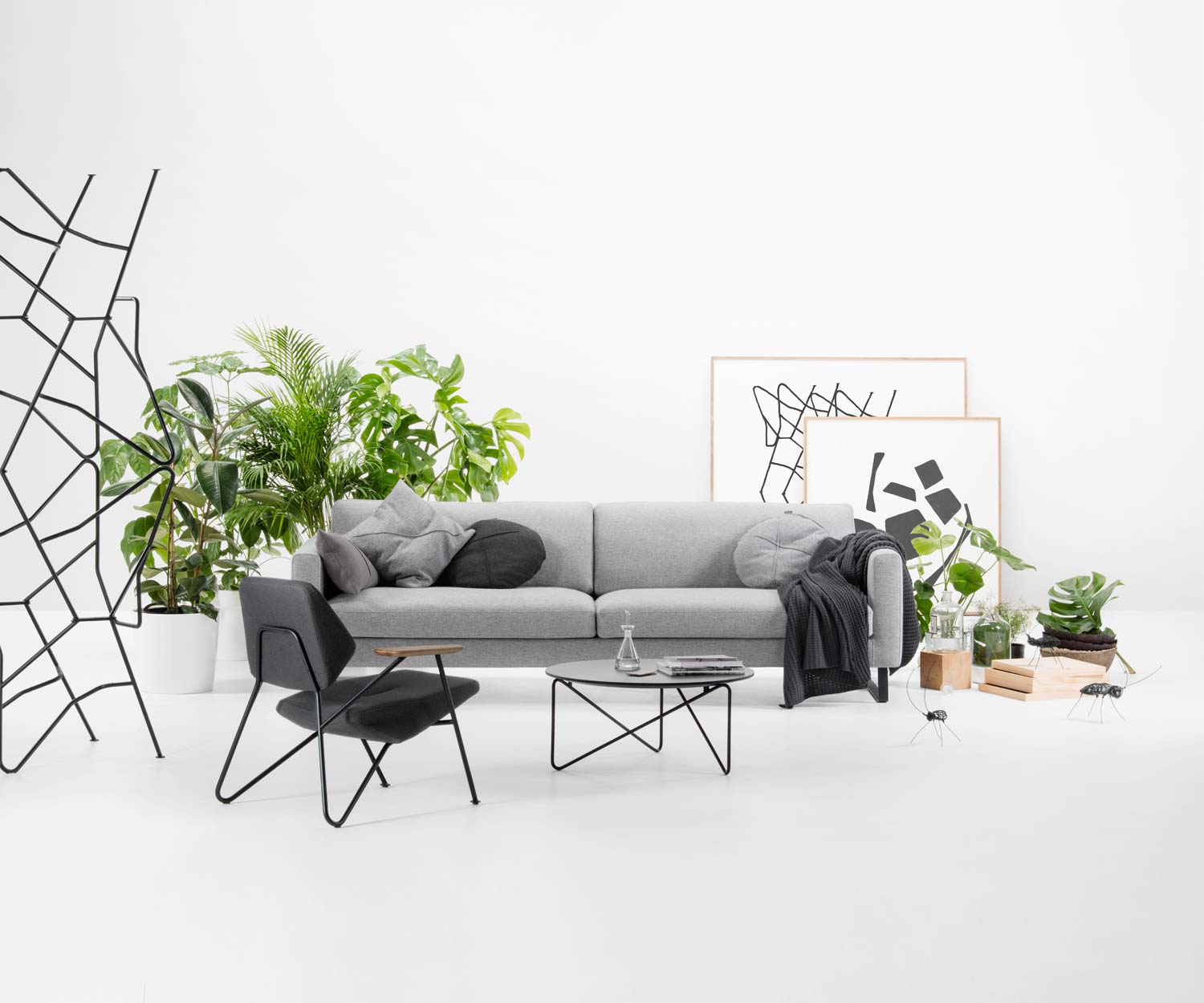 Prostoria Fauteuil Polygon en vert mousse Prostoria Fauteuil Polygon en vert mousse