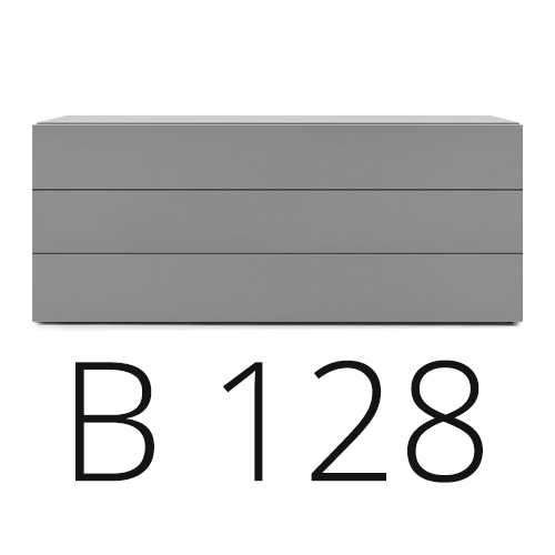 B 128 cm