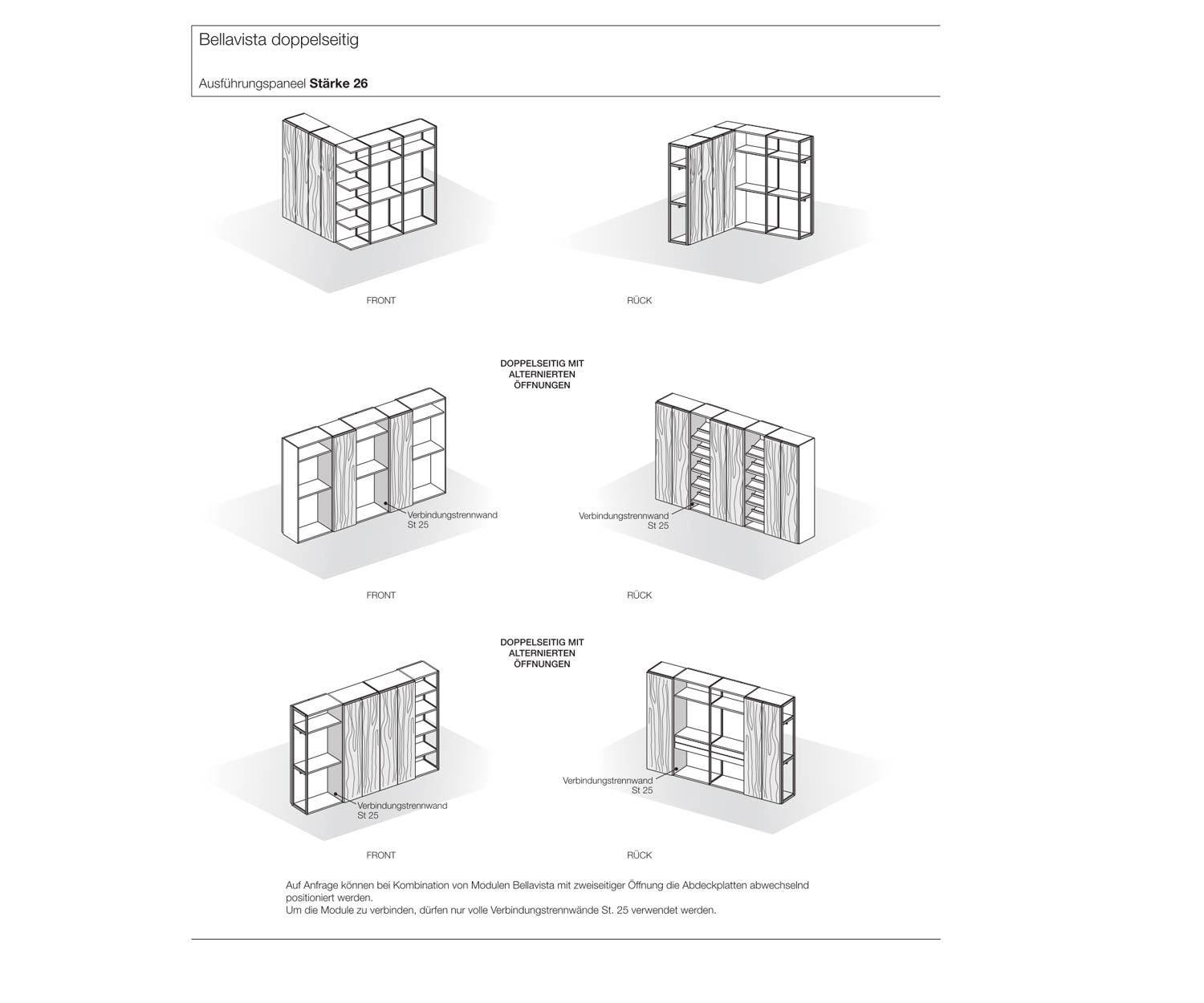 Livitalia Bellavista designer kleedkamersysteem voorbeelden 1 Livitalia Bellavista designer kleedkamersysteem voorbeelden 1