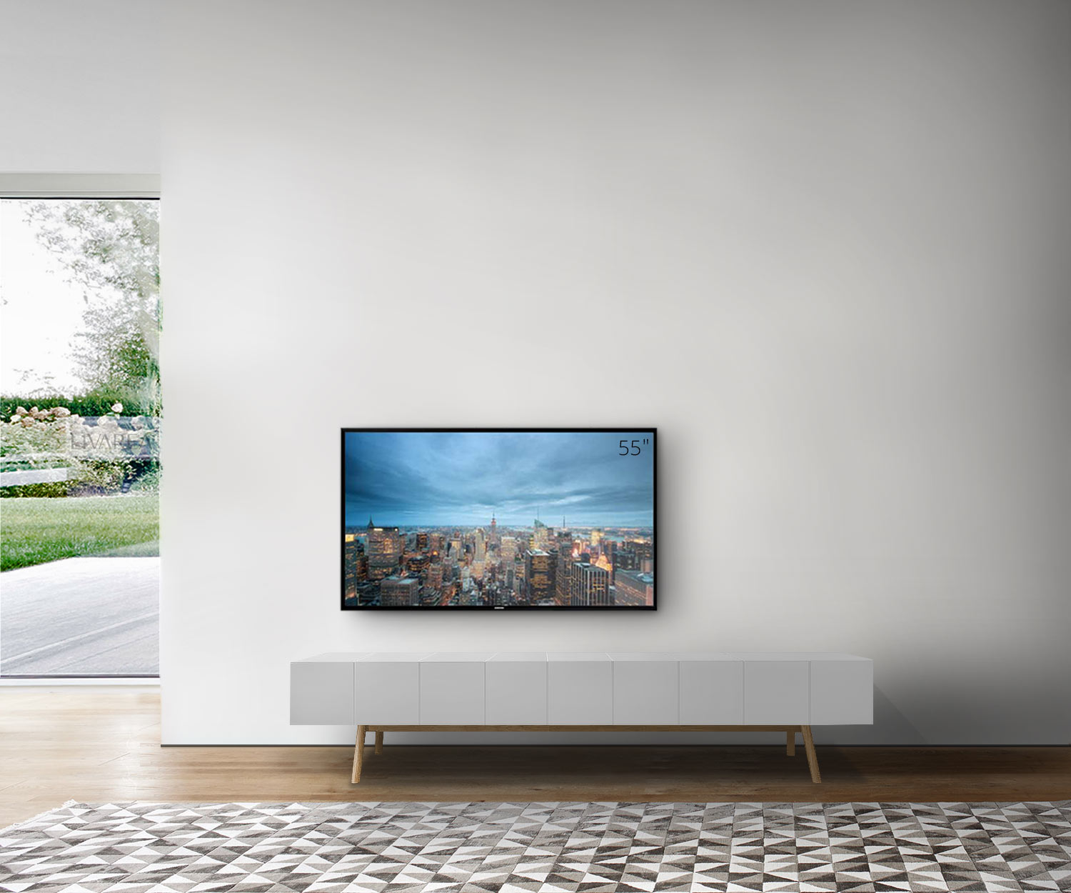 Exclusif al2 Design TV Lowboard MOS I KO 005 B en noir laqué Exclusif al2 Design TV Lowboard MOS I KO 005 B en noir laqué