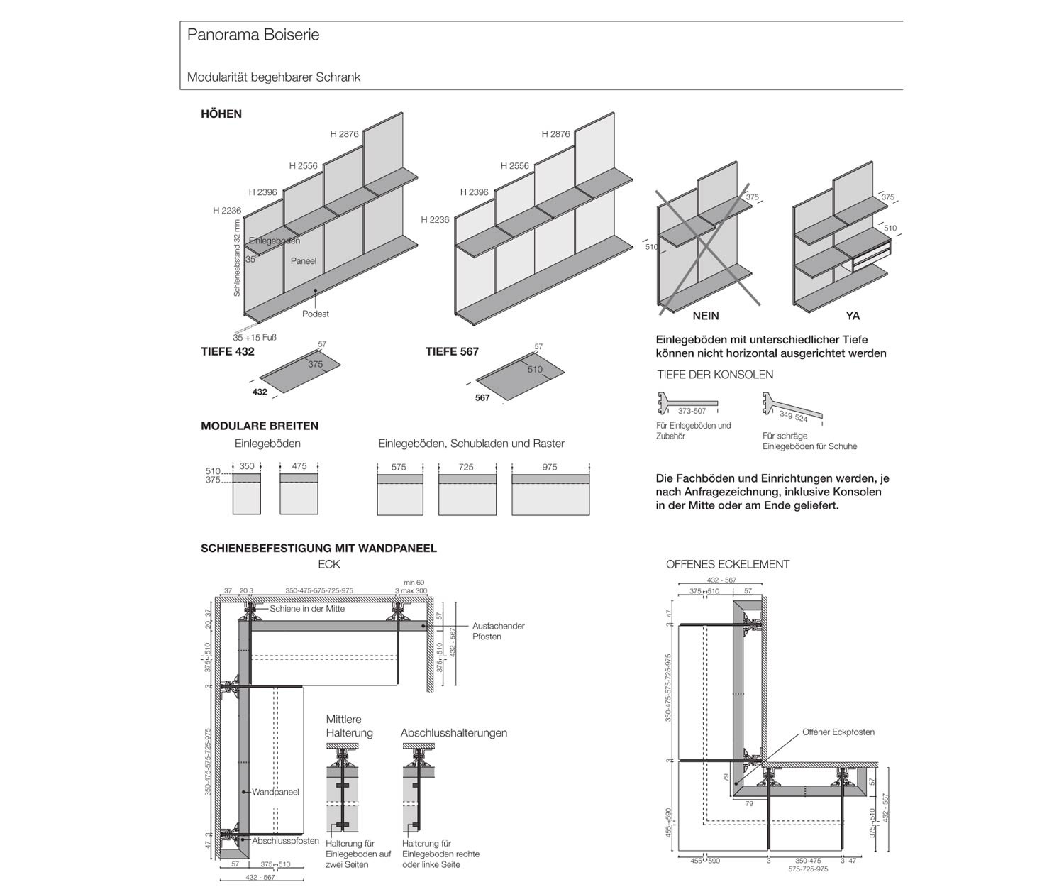 Livitalia Panorama design kleedkamersysteem afmetingen schets maten Livitalia Panorama design kleedkamersysteem afmetingen schets maten