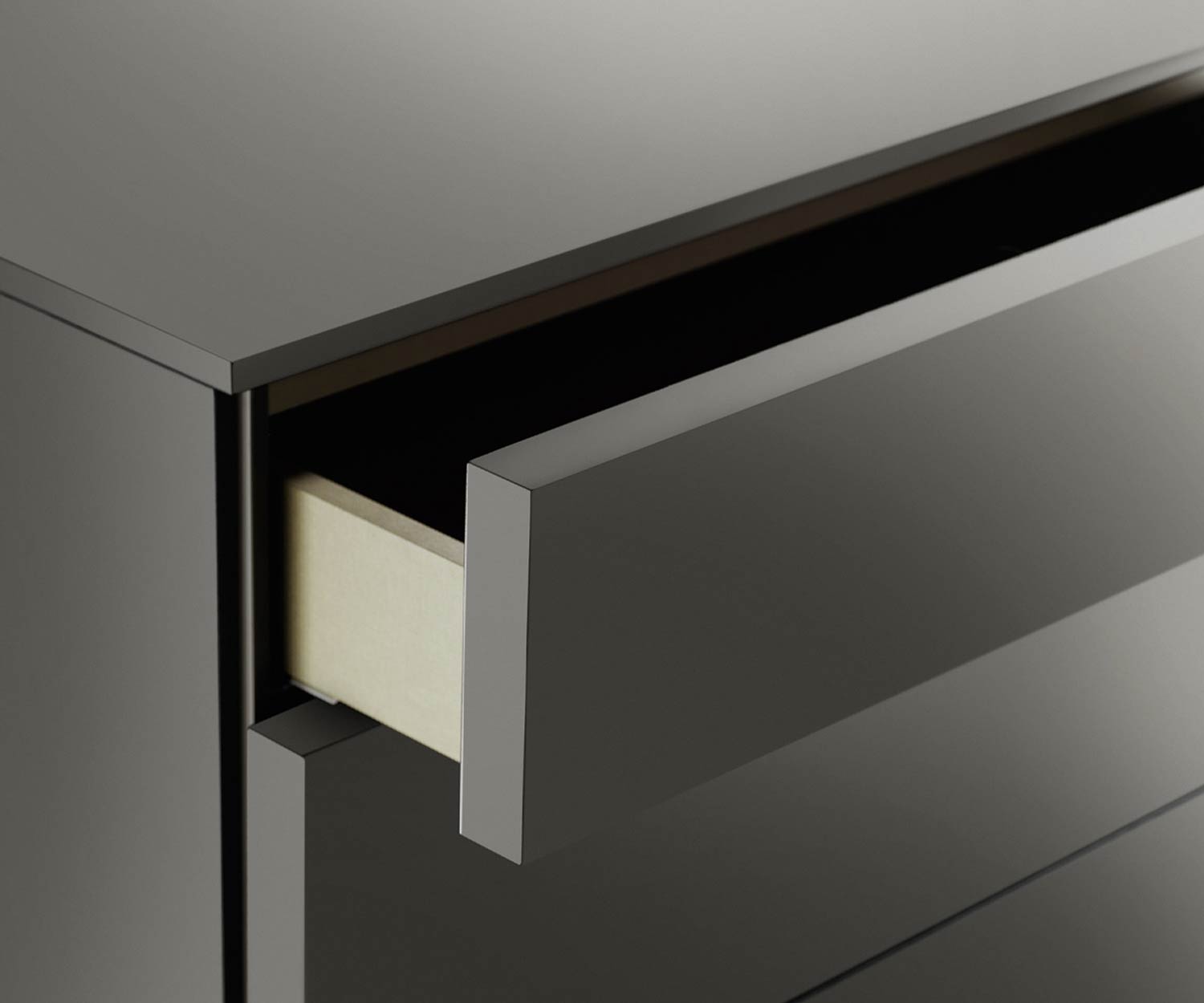 Modern Livitalia Valeo design hoge ladekast zonder handgrepen Modern Livitalia Valeo design hoge ladekast zonder handgrepen