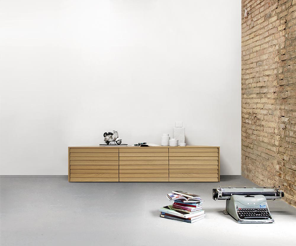 Punt Sussex Sideboard plancher L177 Super Matt Chêne Punt Sussex Sideboard plancher L177 Super Matt Chêne