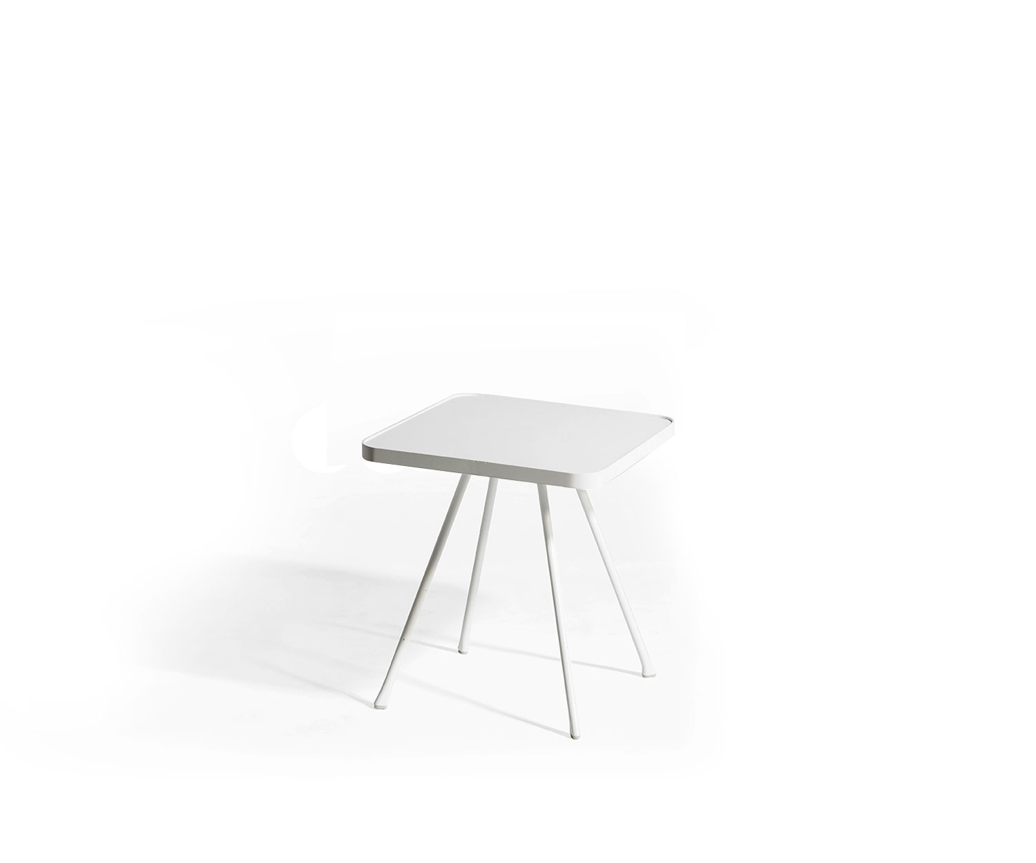 Oasiq Attol Aluminium Table d'appoint blanc 45x45x49cm Oasiq Attol Aluminium Table d'appoint blanc 45x45x49cm