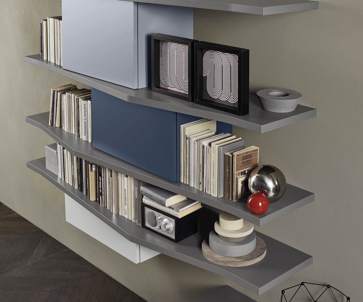 Livitalia Design wandmeubel C61 Wandplank voor boeken