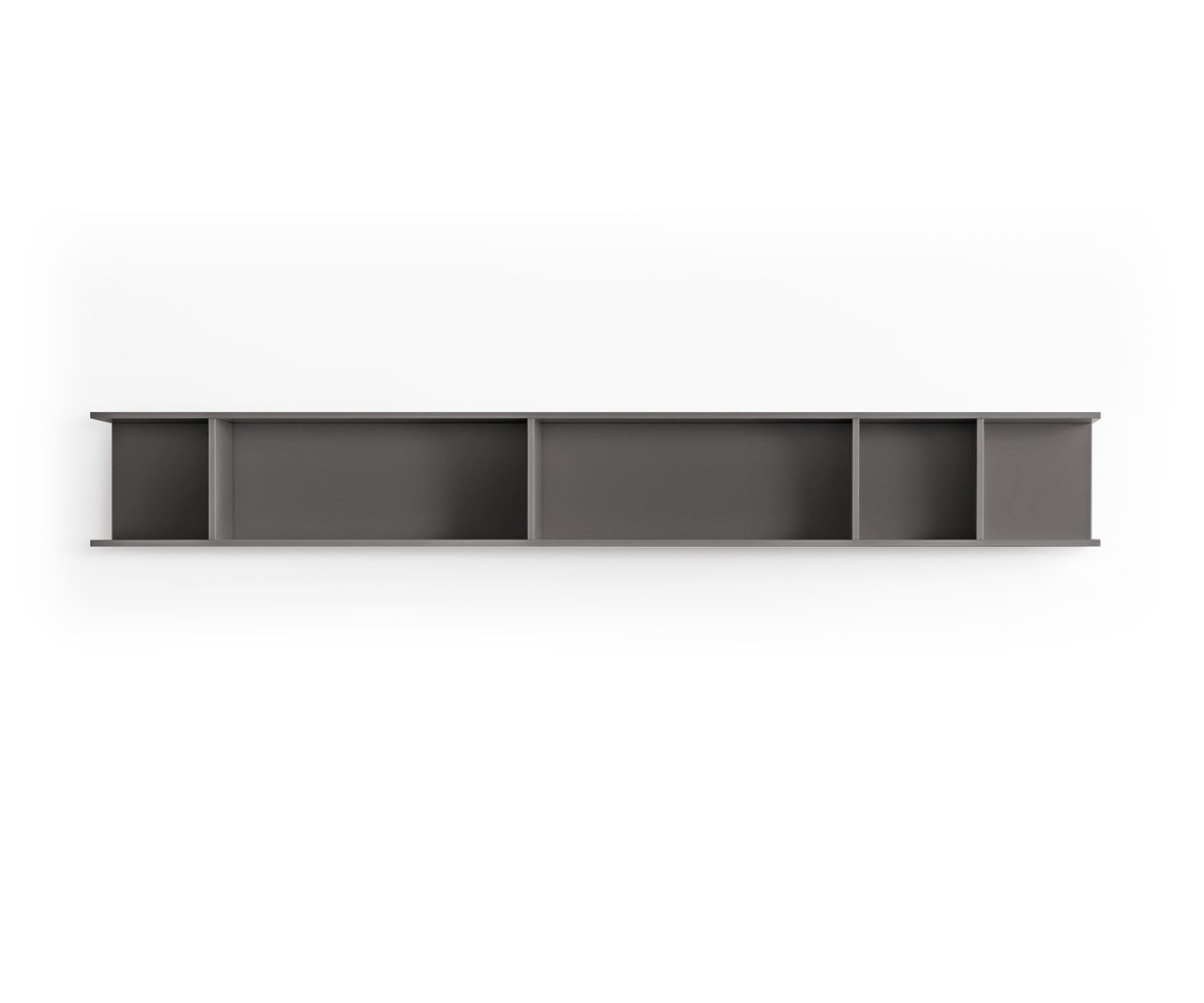 Novamobili Bibliothèque murale Butterfly horizontale matte quartz