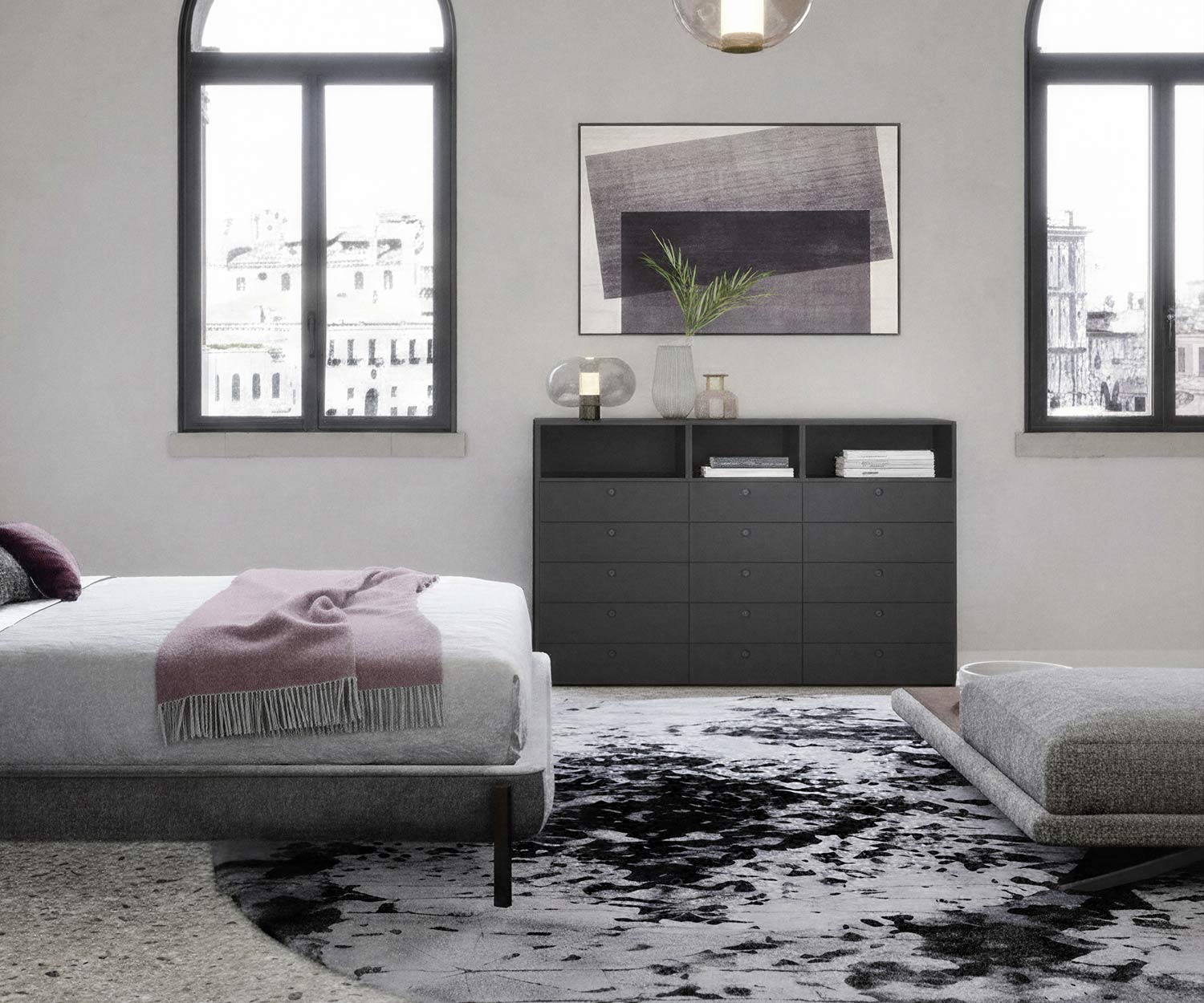 Novamobili Commode haute Square Novamobili Commode haute Square