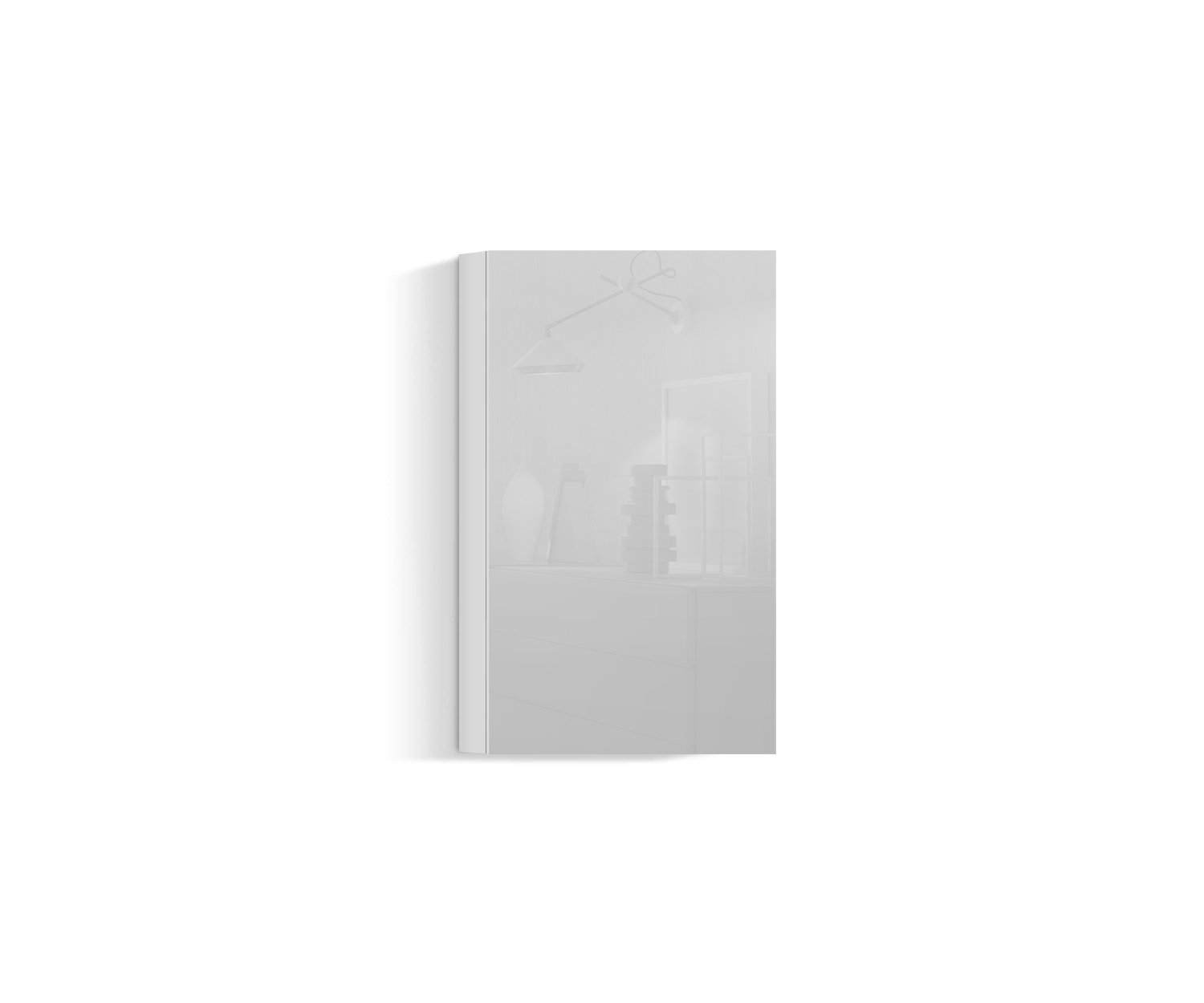 Elément suspendu design pour salon Vertical H96 L60 blanc400 Elément suspendu design pour salon Vertical H96 L60 blanc400