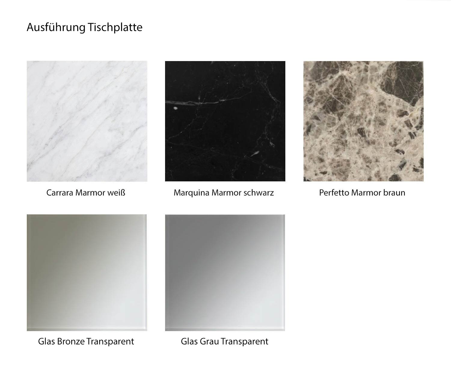 Kleurstaal marmersoorten glazen bijzettafel Break Marelli Carrara Bronze Kleurstaal marmersoorten glazen bijzettafel Break Marelli Carrara Bronze