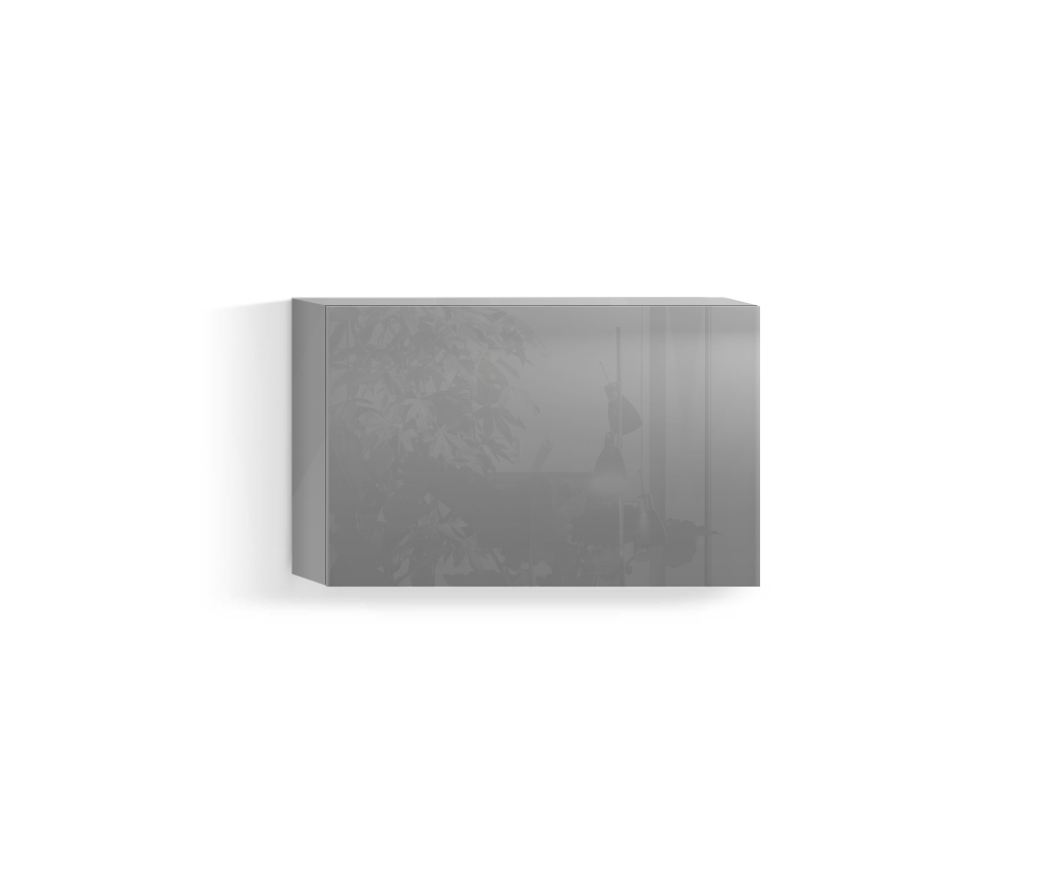 Design woonkamer wandmeubel Horizontaal H42 B60 blad lichtgrijs430