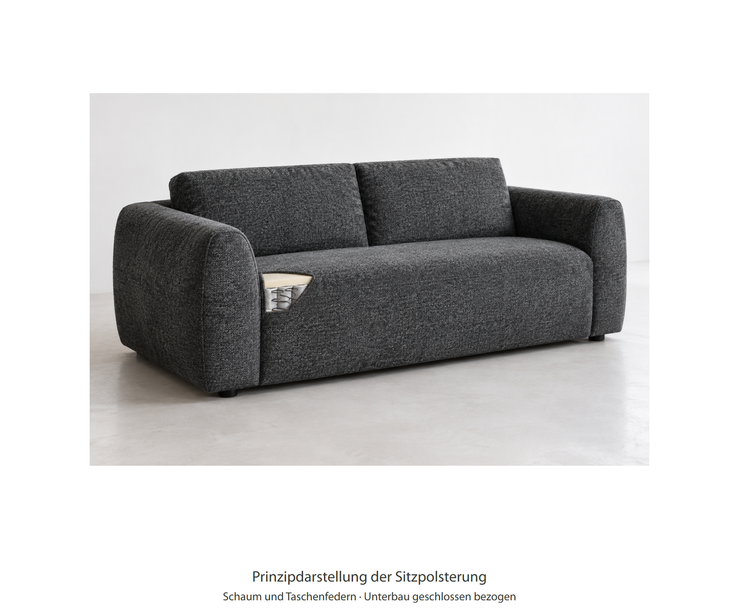 Livitalia Dubleno – Rembourrage de l’assise – schéma de principe