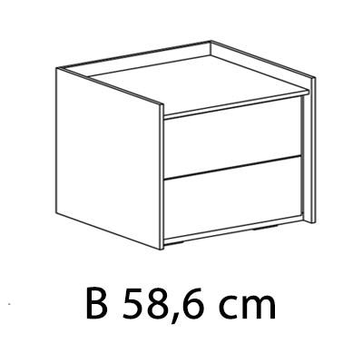 B 58,6 cm