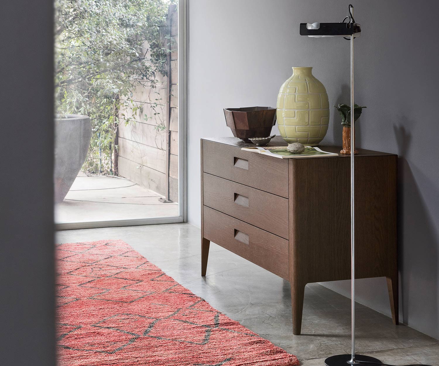 Designer Chambre Commode Giotto avec 3 tiroirs de Novamobili Designer Chambre Commode Giotto avec 3 tiroirs de Novamobili