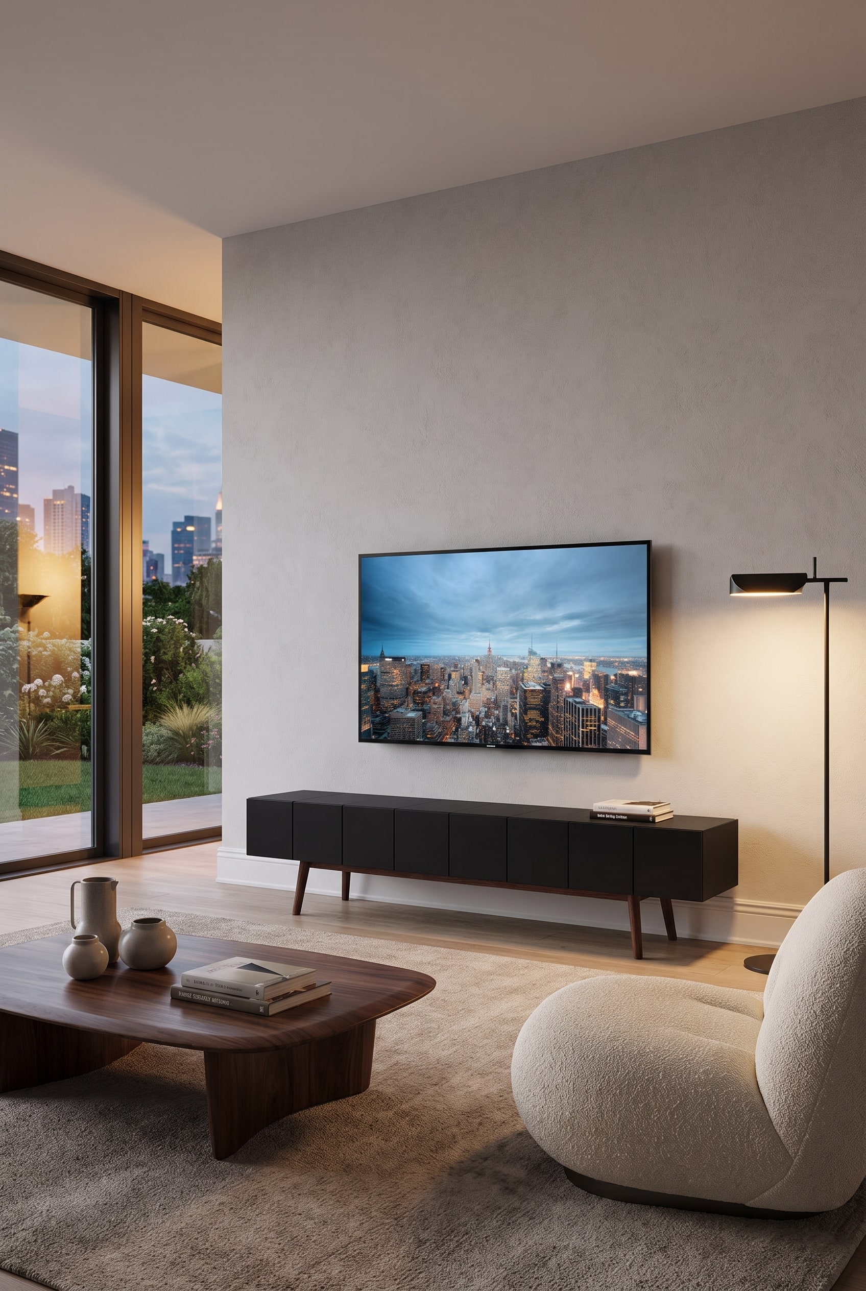 5 solutions pour cacher les câbles de la TV sur le meuble du salon — Solution 4 : Le passage de câbles dans les plinthes – Un détour caché pour toutes les lignes