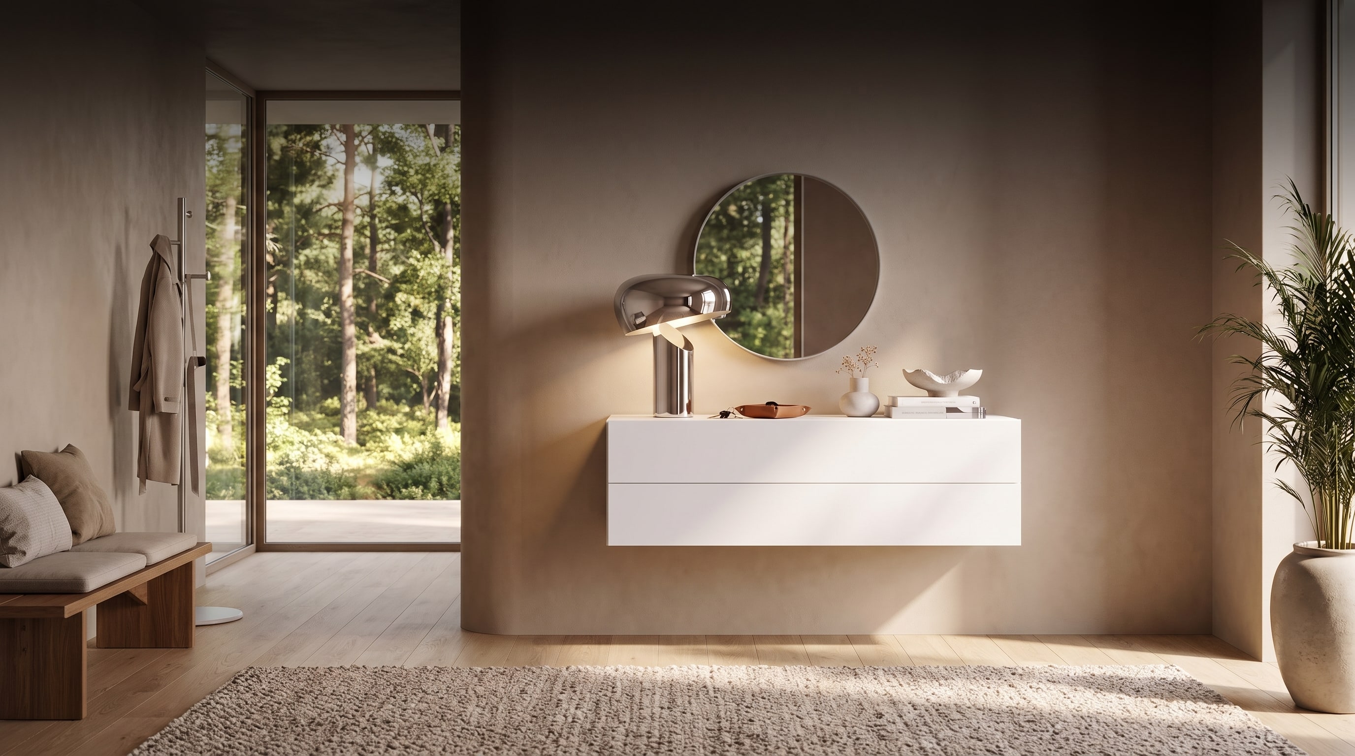 Zwevende elegantie: 4 briljante stylingideeën voor de zwevende commode