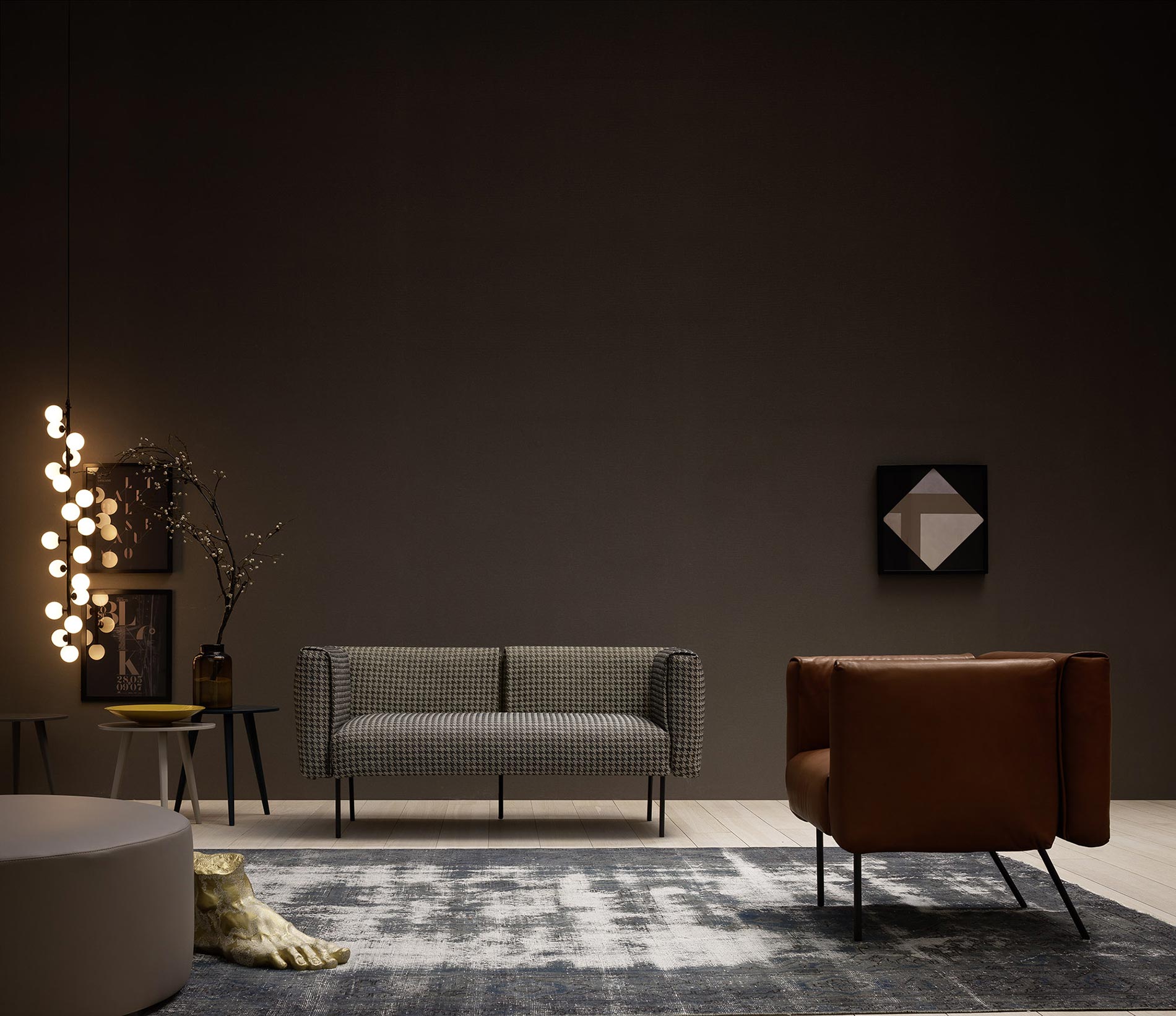 Canapé et fauteuil élégant Foyer