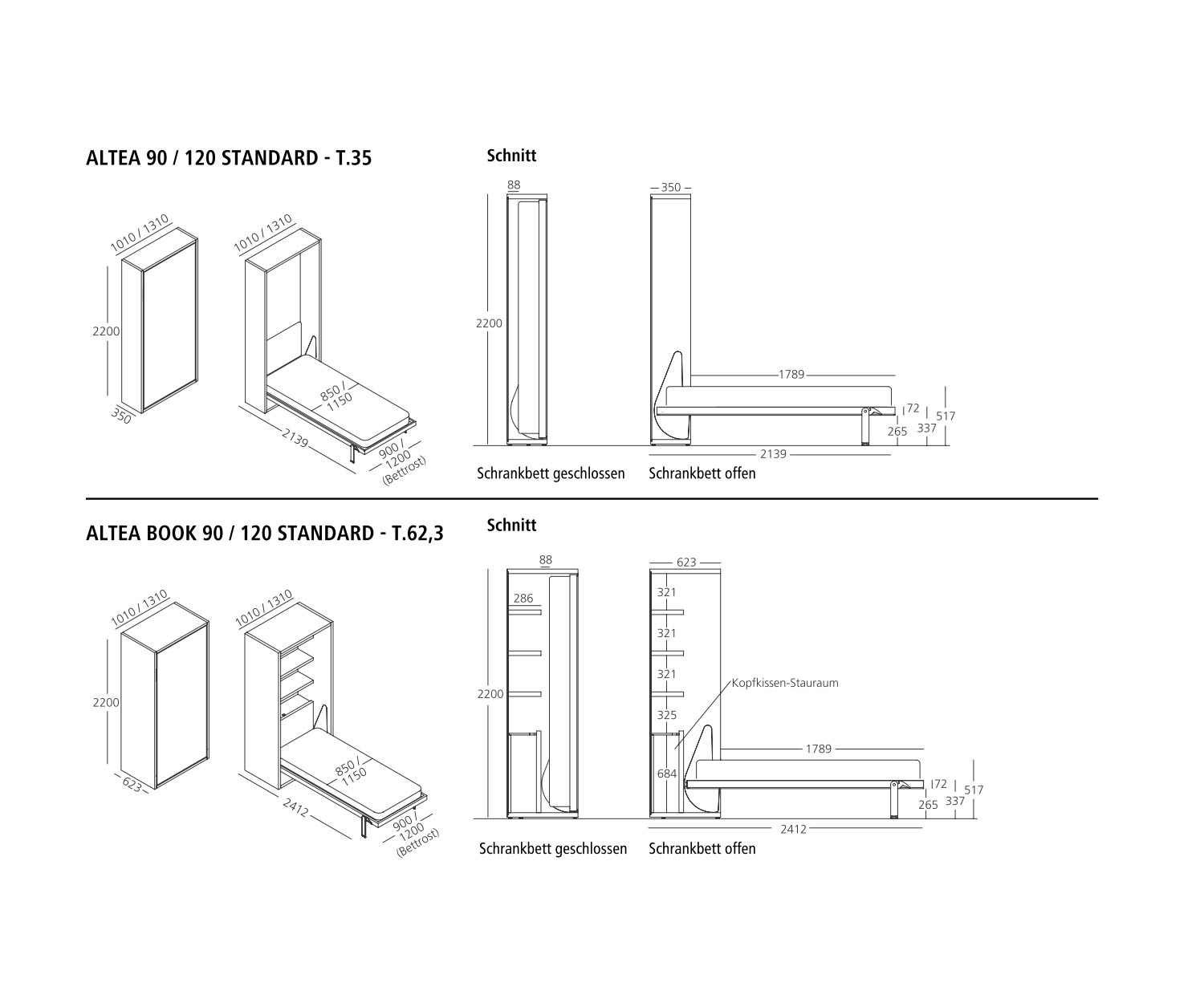 Clei Kledingkast bedden Altea Boekenschets3 Clei Kledingkast bedden Altea Boekenschets3