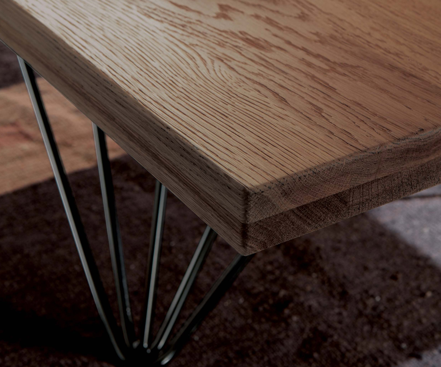 Ozzio Salontafel R T064 tafelblad van echt houtfineer Ozzio Salontafel R T064 tafelblad van echt houtfineer