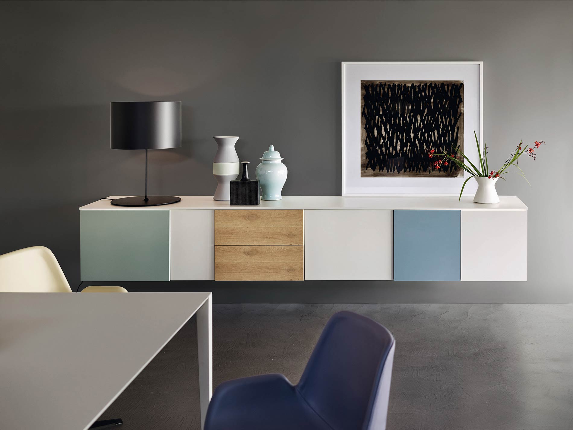 Buffet mural flottant Buffet mural flottant