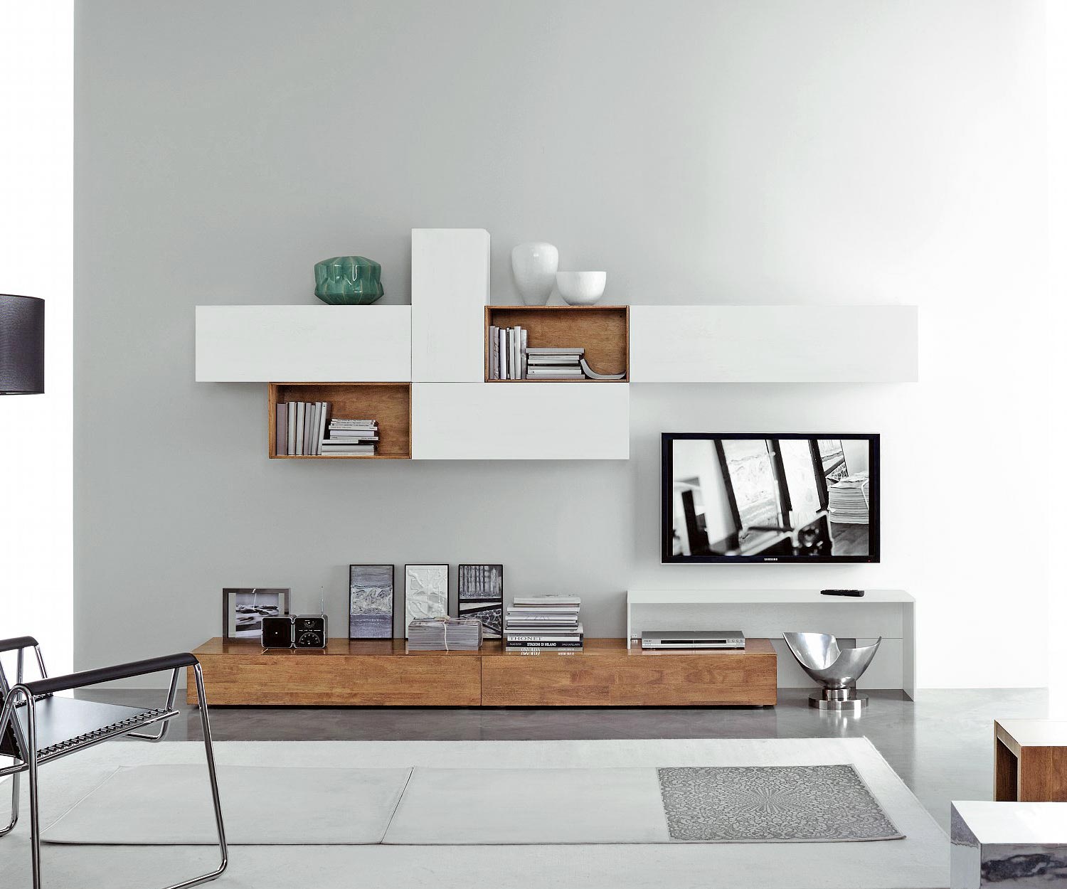 Modern Livitalia Design-hangelementen Horizontaal 2x B90 & B120 x H 32 Wit mat Modern Livitalia Design-hangelementen Horizontaal 2x B90 & B120 x H 32 Wit mat