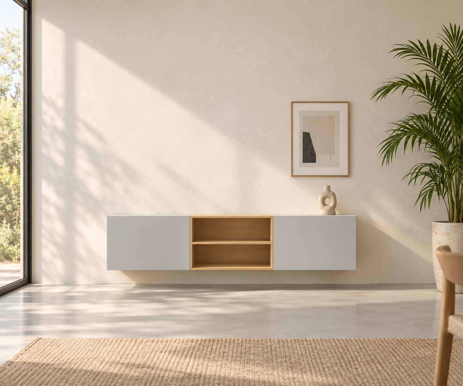 Livitalia Box 18 Wanddressoir 180 cm – Mat lichtgrijs + Licht eiken Livitalia Box 18 Wanddressoir 180 cm – Mat lichtgrijs + Licht eiken