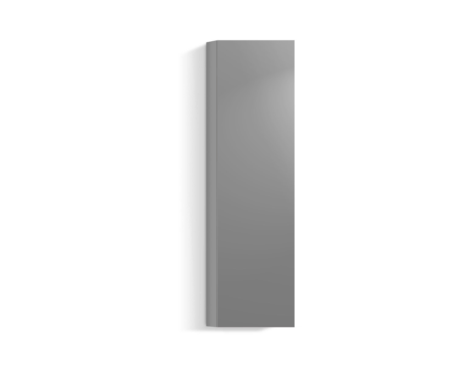 Design woonkamer wandmeubel verticaal H160 B45 lichtgrijs330 Design woonkamer wandmeubel verticaal H160 B45 lichtgrijs330