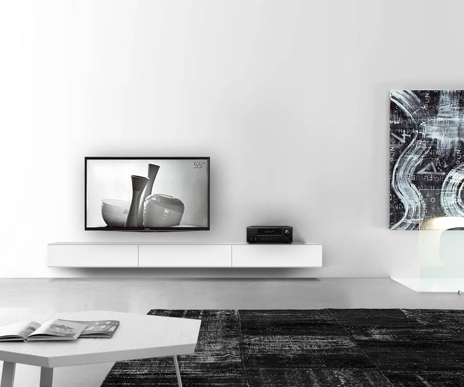 /Design Lowboard mur B270 H25 5 blanc mat /Design Lowboard mur B270 H25 5 blanc mat