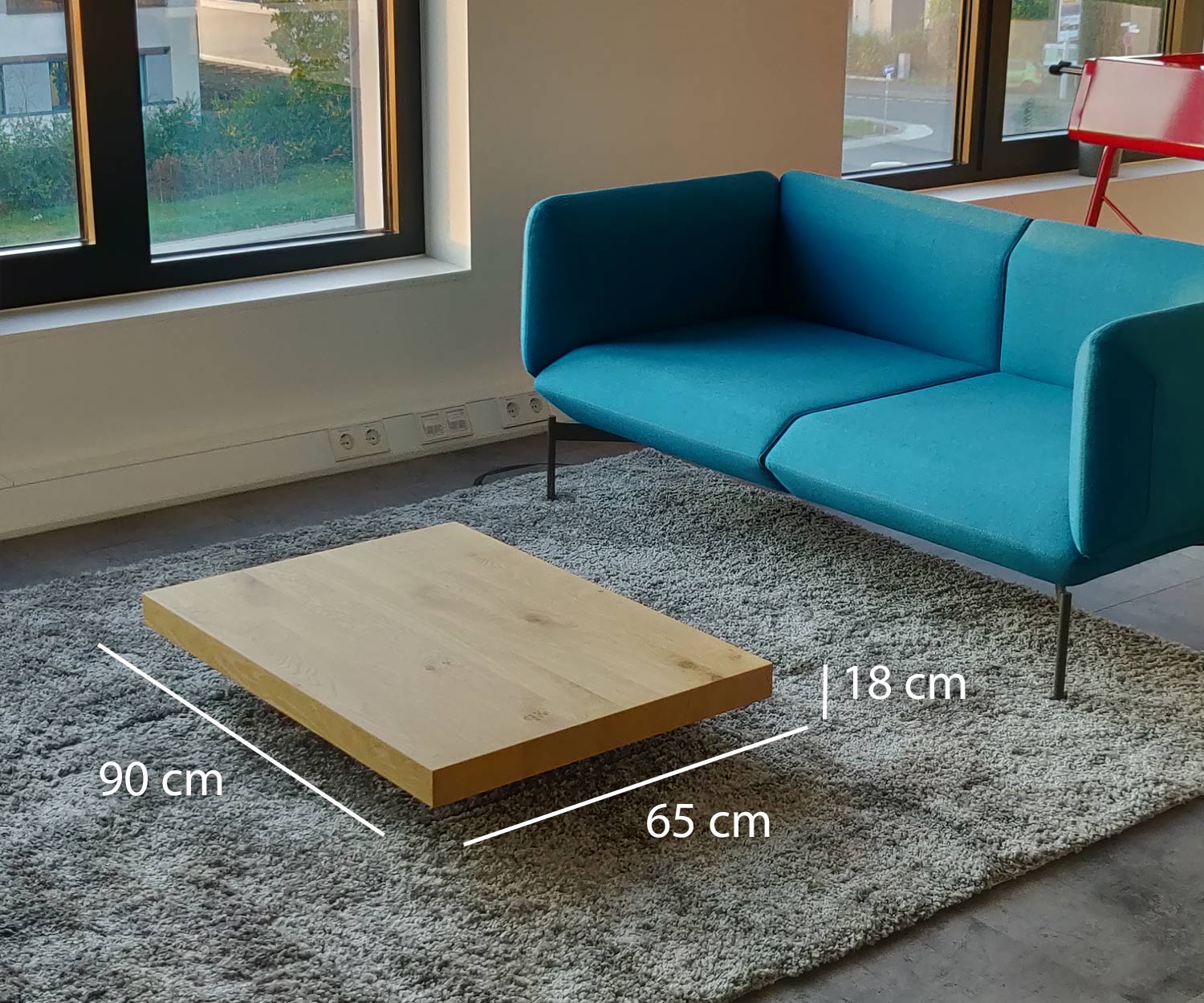 Table basse design extra-plate Low Size Dimensions Table basse design extra-plate Low Size Dimensions