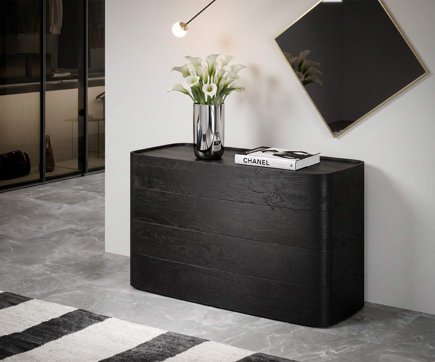 Novamobili Commode Norman 4 tiroirs Novamobili Commode Norman 4 tiroirs