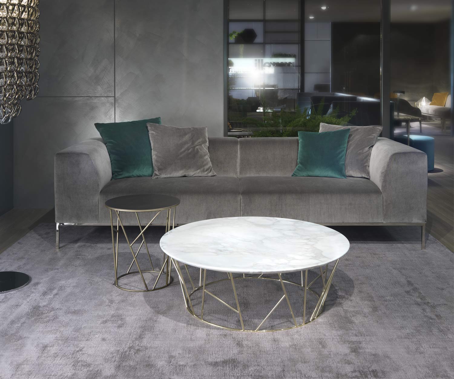 Modern Marelli Designer salontafel Twig Carrara marmer Modern Marelli Designer salontafel Twig Carrara marmer