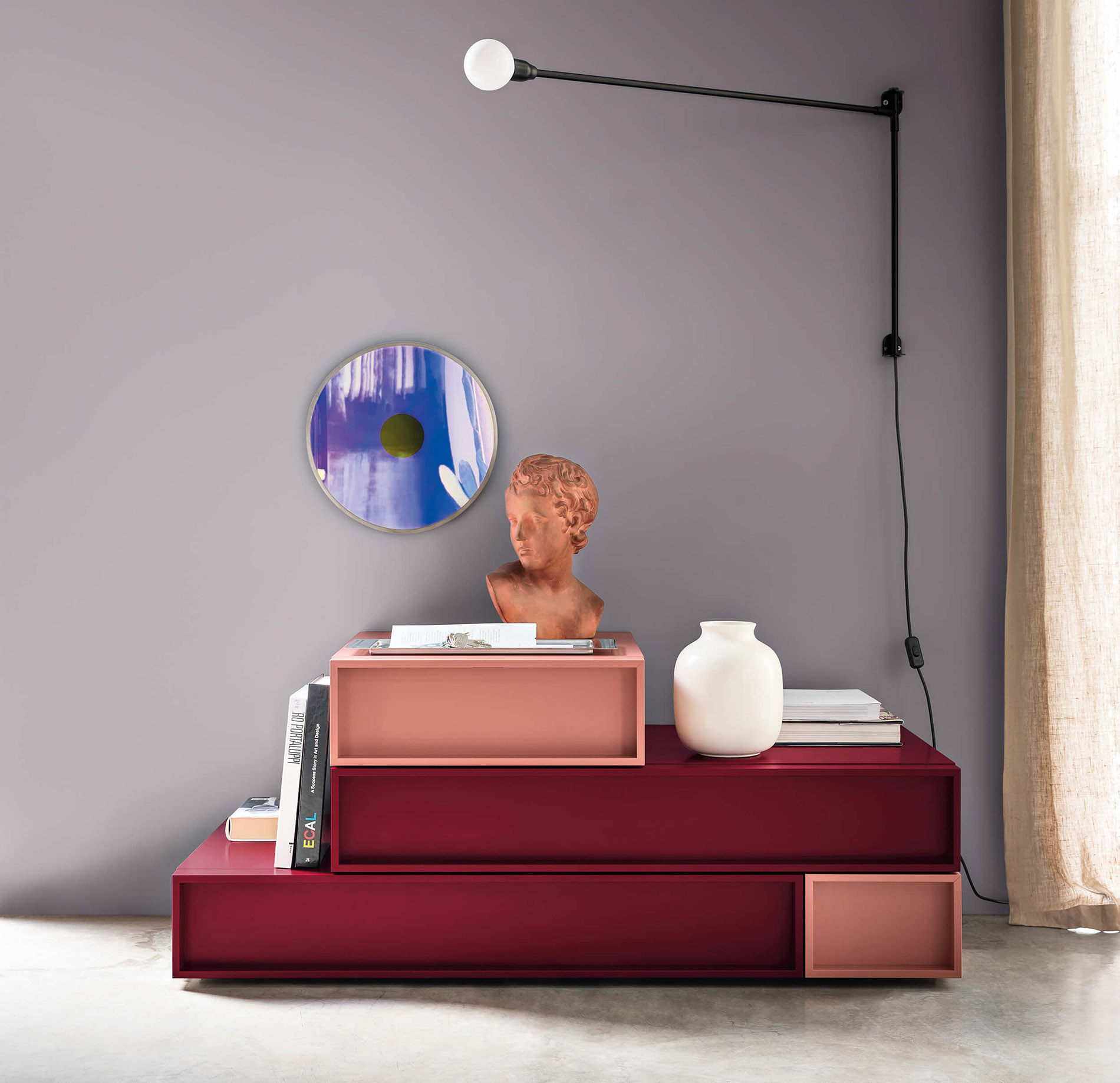 Commode Cube rouge