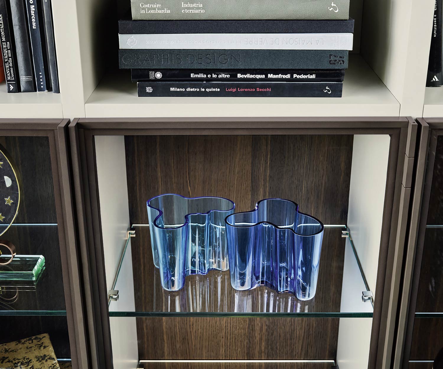 Exclusif Livitalia Bibliothèque design avec échelle C60 Exclusif Livitalia Bibliothèque design avec échelle C60