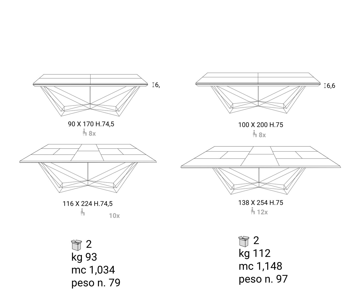 Design Table à manger Détail Dimensions Plan de construction Esquisse Taille Indication de taille