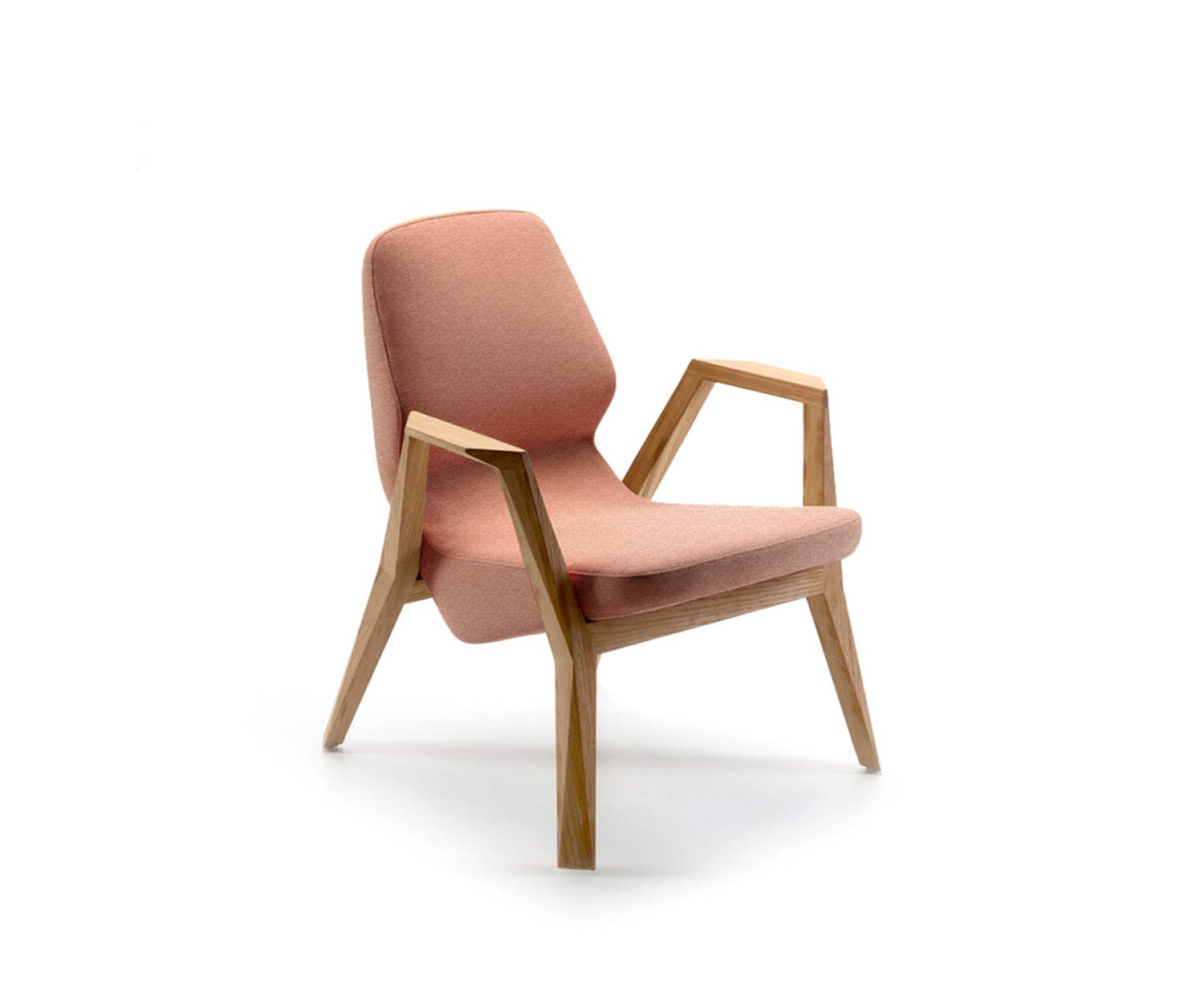 Fauteuil design vieux rose housse Atlas501 Fauteuil design vieux rose housse Atlas501
