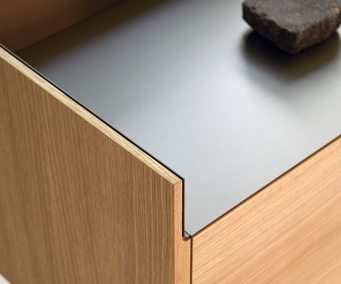 Design Sideboard Détail du coin Plaque de recouvrement en aluminium anodisé