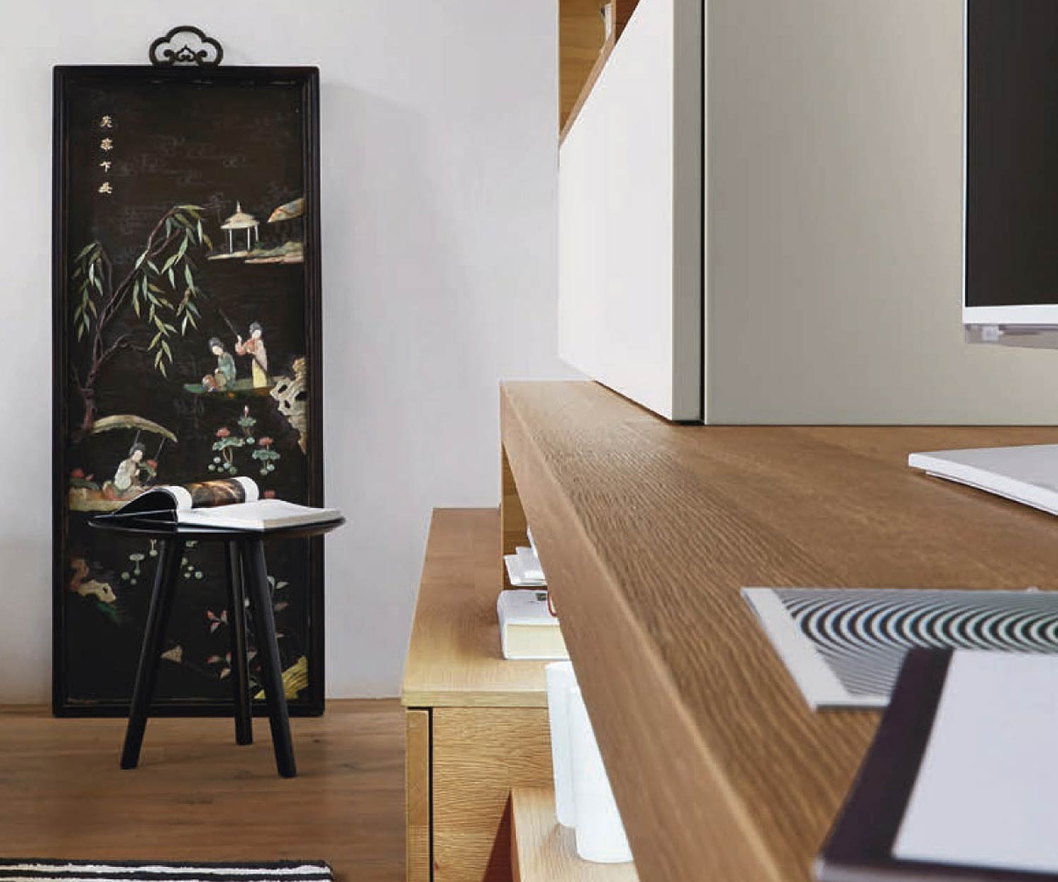 Moderne Livitalia Meuble-paroi design C25 en différentes profondeurs