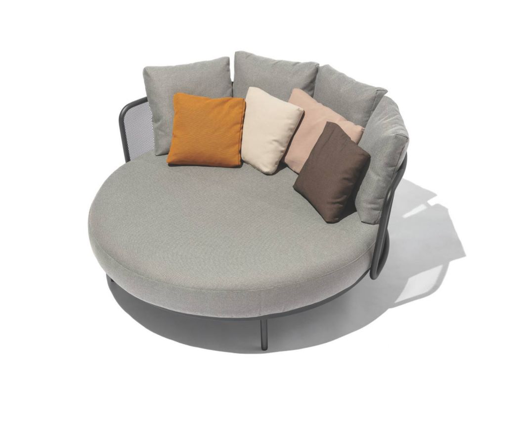 Todus Baza Round Design Daybed Jardin Véranda Terrasse Balcon Largeur 170 cm