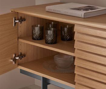 Punt Susses Sideboard chêne Tiroirs ouverts